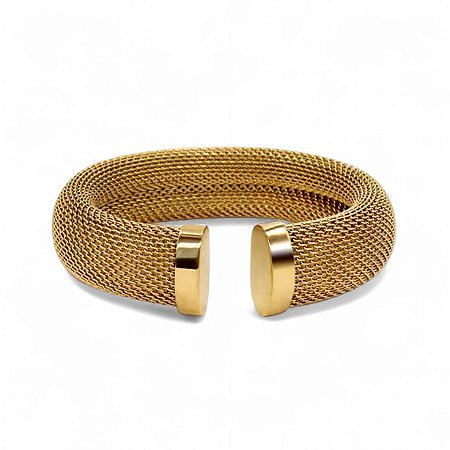 Bracelete Malha Snake 12mm | Gold
