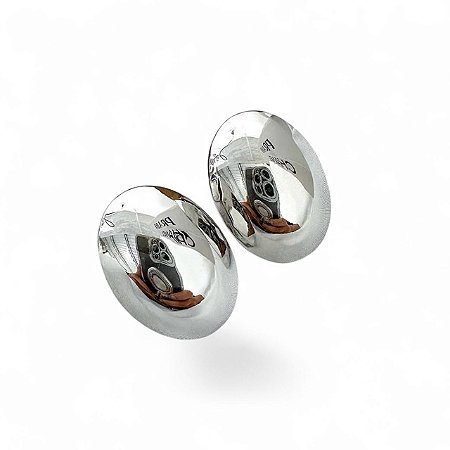 Brinco Oval Prateado