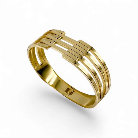 Bracelete 3 Fios | Aço Gold