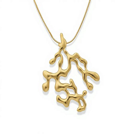 Colar Alga | Dourado