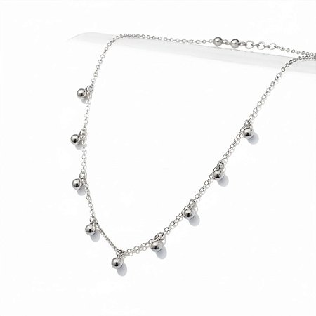 Colar Esferas Suspensas