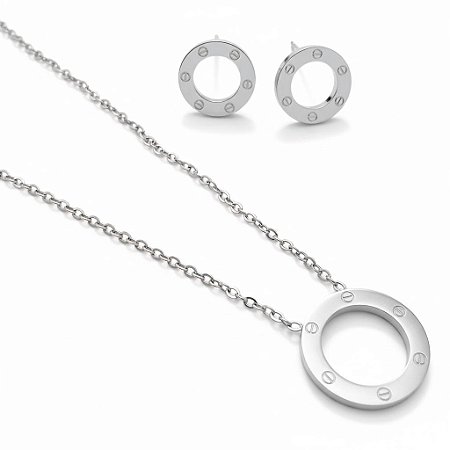 Conjunto Círculo Urbano | Prateado