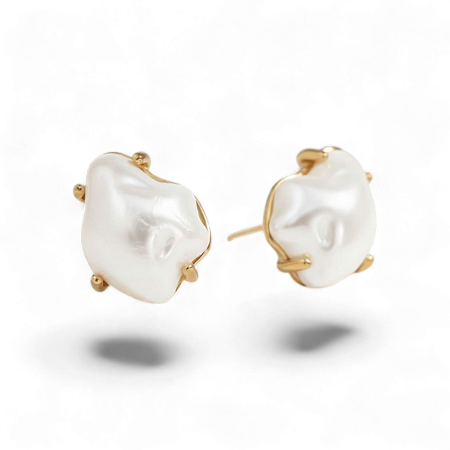 Brinco Pérola Glow | Banho de Ouro 18K