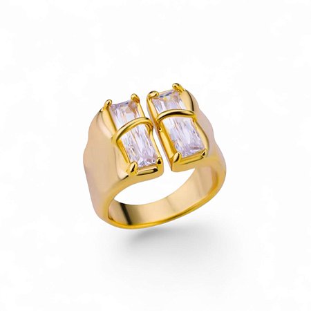 Anel Lumina | Banho de Ouro 18k