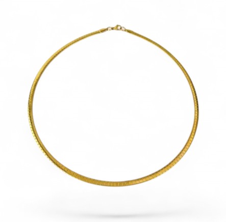 Choker Snake Semi Rígido | 4mm | Gold