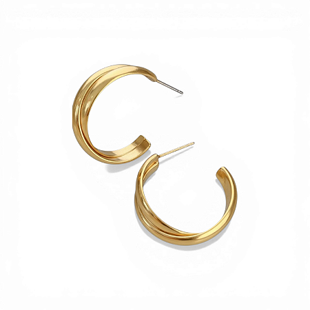Argola Transpassada | Ouro 18k