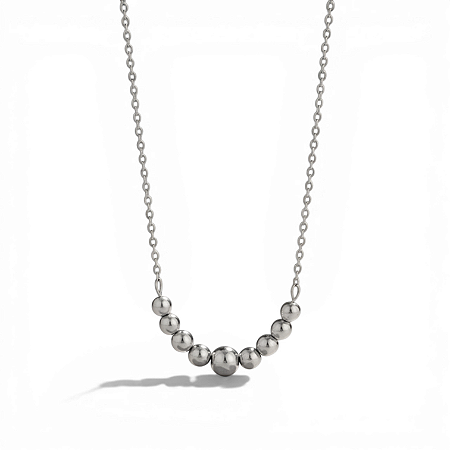 Colar Longo Sphera | Prateado