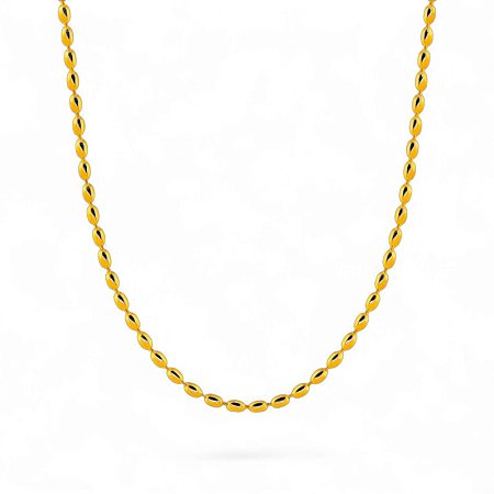 Colar Pontilhado Minimal | Dourado