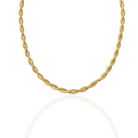 Colar Trançado Minimal | Ouro 18k