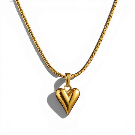 Colar Veneziana Coração | Ouro 18k