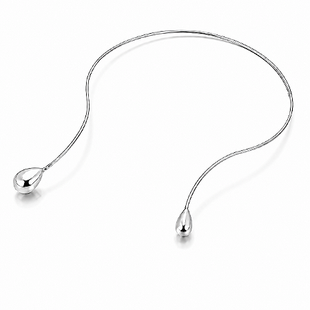 Choker Futura Gota | Prateado