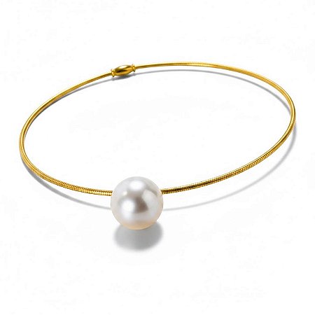Choker Luxo Perolado | Dourado