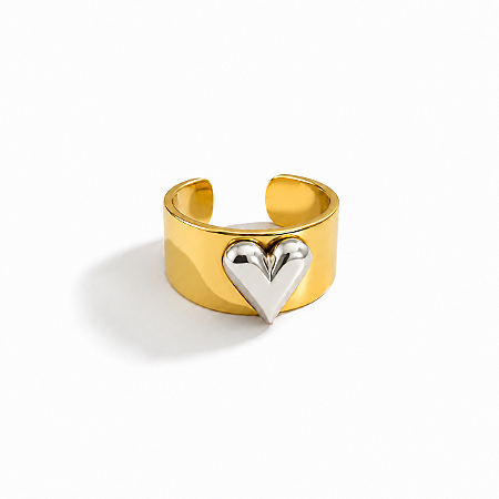 Anel Statement Duo | Dourado