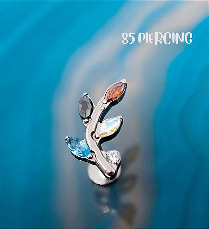 LBT GALHO ZIRCÔNIAS MULTI COLORS TITÂNIO