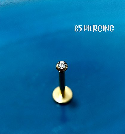 AUSTRALIANO ABAOLADO ZIRCÔNIA 2MM TITÂNIO GOLD PVD