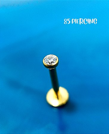 AUSTRALIANO ABAOLADO ZIRCÔNIA 2,5MM TITÂNIO GOLD PVD