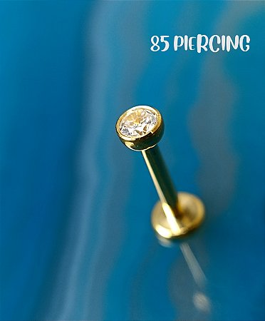 AUSTRALIANO ABAOLADO ZIRCÔNIA 3MM TITÂNIO GOLD PVD