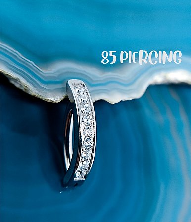 NAVEL AÇO ZIRCÔNIAS CRISTAL