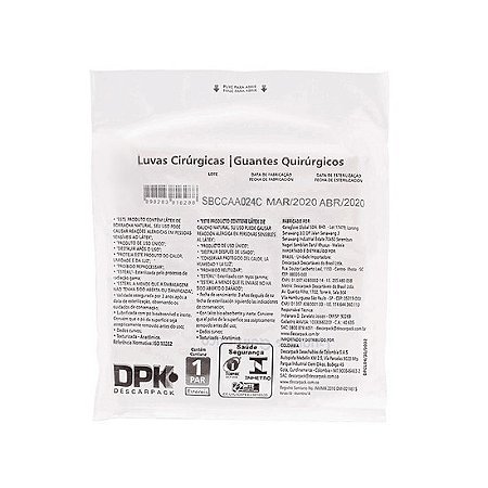 LUVA CIRÚRGICA ESTÉRIL 7