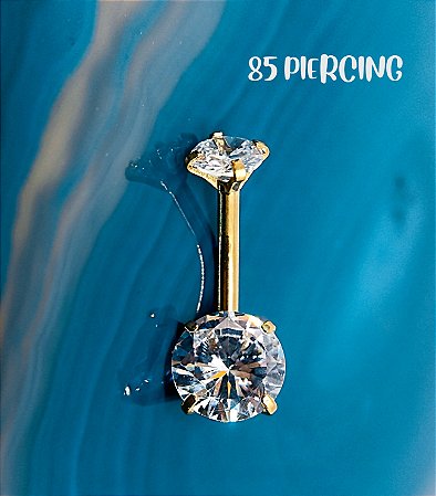 BANANABELL AÇO ZIRCÔNIA CRISTAL GOLD PVD