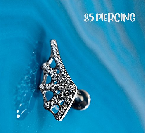 LBT TEIA DE ARANHA ZIRCÔNIAS CRAVEJADAS TITÂNIO