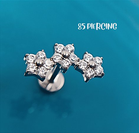 CLUSTERS FLORES ZIRCÔNIAS TITÂNIO