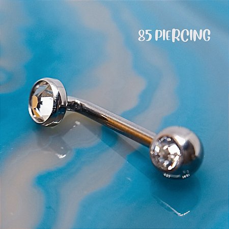 PIERCING INTIMO CRISTINA ZIRCÔNIA CRISTAL TITÂNIO