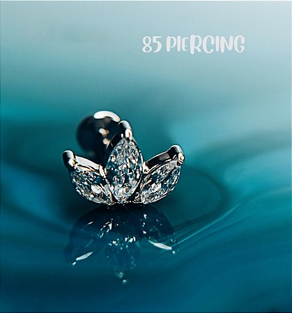 LBT AÇO 3 NAVETES ZIRCÔNIAS CRISTAL