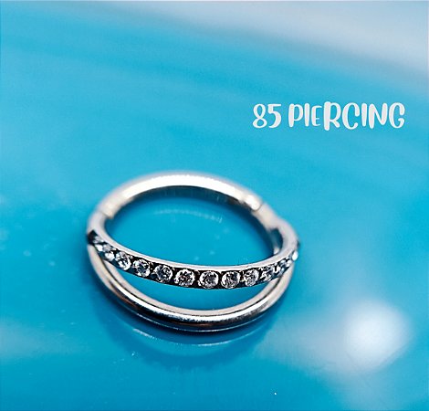 SEGMENTO DUPLO LISO / ZIRCÔNIA CRAVEJADA TITÂNIO