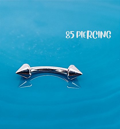 BARBELL CURVO SPIKE TITÂNIO