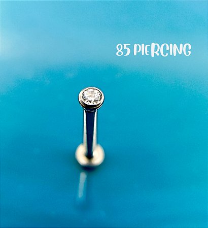 AUSTRALIANO ABAOLADO ZIRCÔNIA 2MM TITÂNIO PUSH PIN