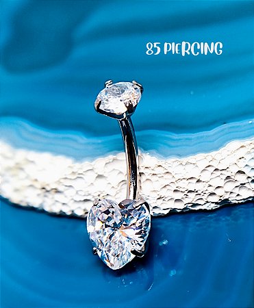 NAVEL TITÂNIO CORAÇÃO ZIRCÔNIA