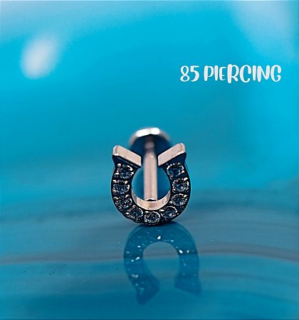 LBT FERRADURA ZIRCÔNIAS TITÂNIO