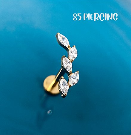 LBT GALHO MINI NAVETES TITÂNIO GOLD PVD