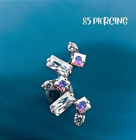 CLUSTER BAQUETES ZIRCÔNIAS SQUARE FURTACOR