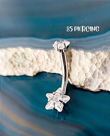 BANANABELL ESTRELA AÇO CRISTAL CRAVEJADO