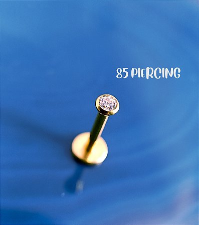 LBT AÇO ABALOADO CRISTAL 2,5MM GOLD PVD