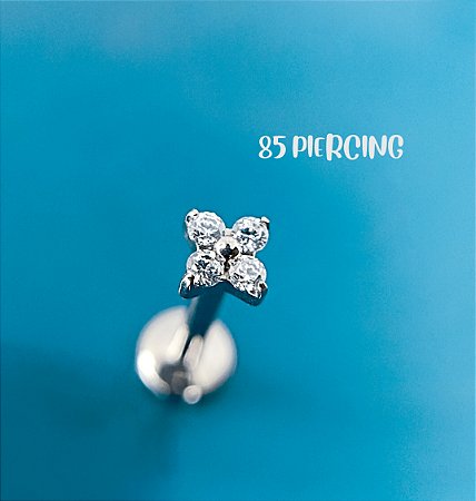 LBT MICRO TREVO ZIRCÔNIAS CRAVEJADAS TITÂNIO