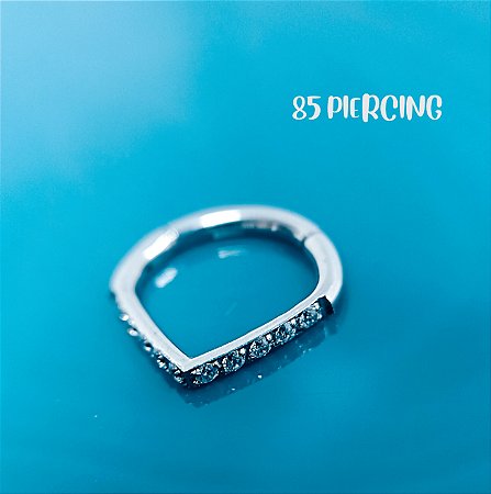 SEGMENTO V AÇO ZIRCÔNIA CRAVEJADO LATERAL 8MM