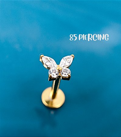 LBT MINI BORBOLETA TITÂNIO GOLD PVD