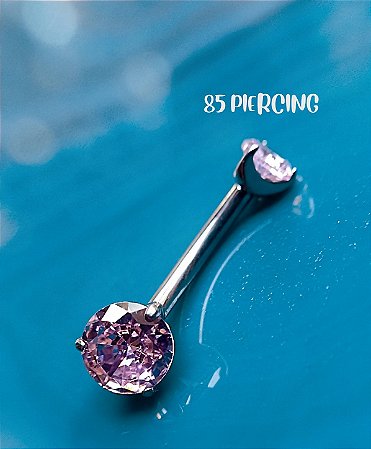 NAVEL TITÂNIO ZIRCÔNIA PINK
