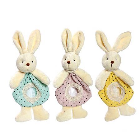 BOLSINHA DECORATIVA COELHO VARIADO 25X10X5CM 1820585