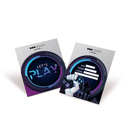 CONVITE GAMER C/ 08 UNIDADES 23012326