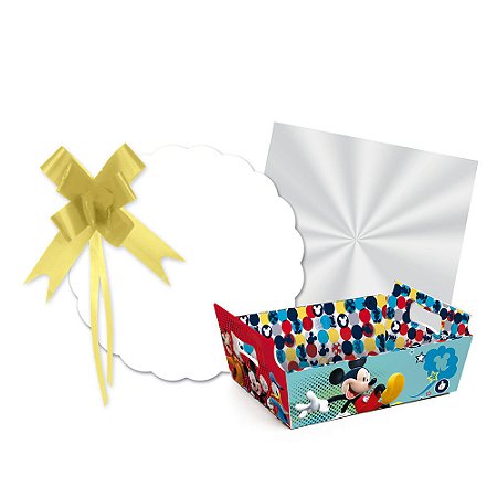 KIT CESTA CARTÃO MICKEY MOUSE 10X22X32CM 13200054