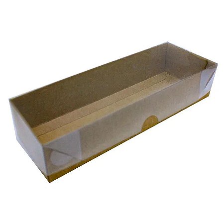 CAIXA PARA 03 PÃO DE MEL 07X20X04CM KRAFT