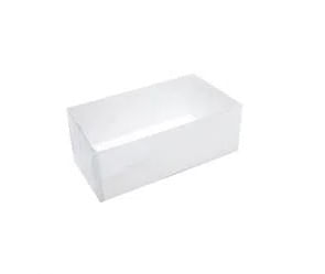 CAIXA DE PAPEL C/TAMPA TRANSPARENTE Nº1 BCO 10X06X3,5CM 10UN