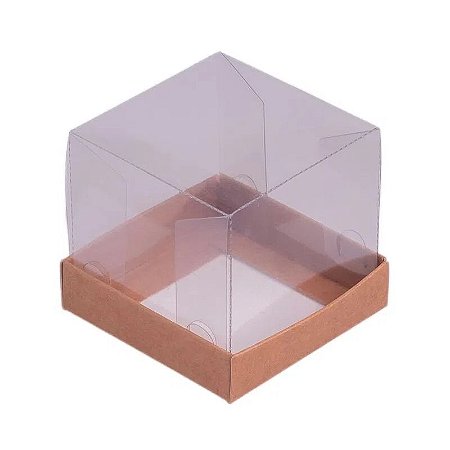 CAIXA PARA CUPCAKE Nº1 6,5X6,5X06CM KRAFT C/10 UNIDADES