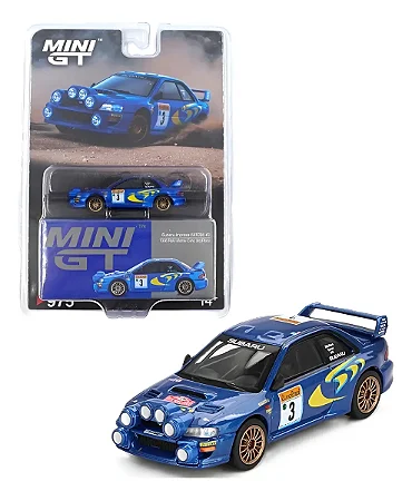 Mini GT Subaru Impreza WRC98 #3 1998 Rally Monte-Carlo 3rd Place #975