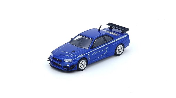 INNO Models NISSAN SKYLINE GT-R (R34) V-Spec Tuned by "MINE'S" Blue