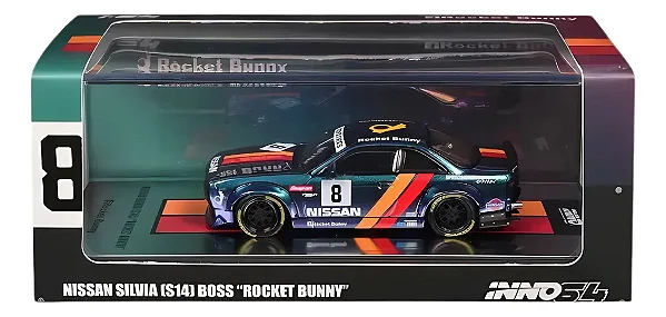 INNO64 Models Nissan Silvia (S14) Boss "Rocket Bunny" Magic Purple